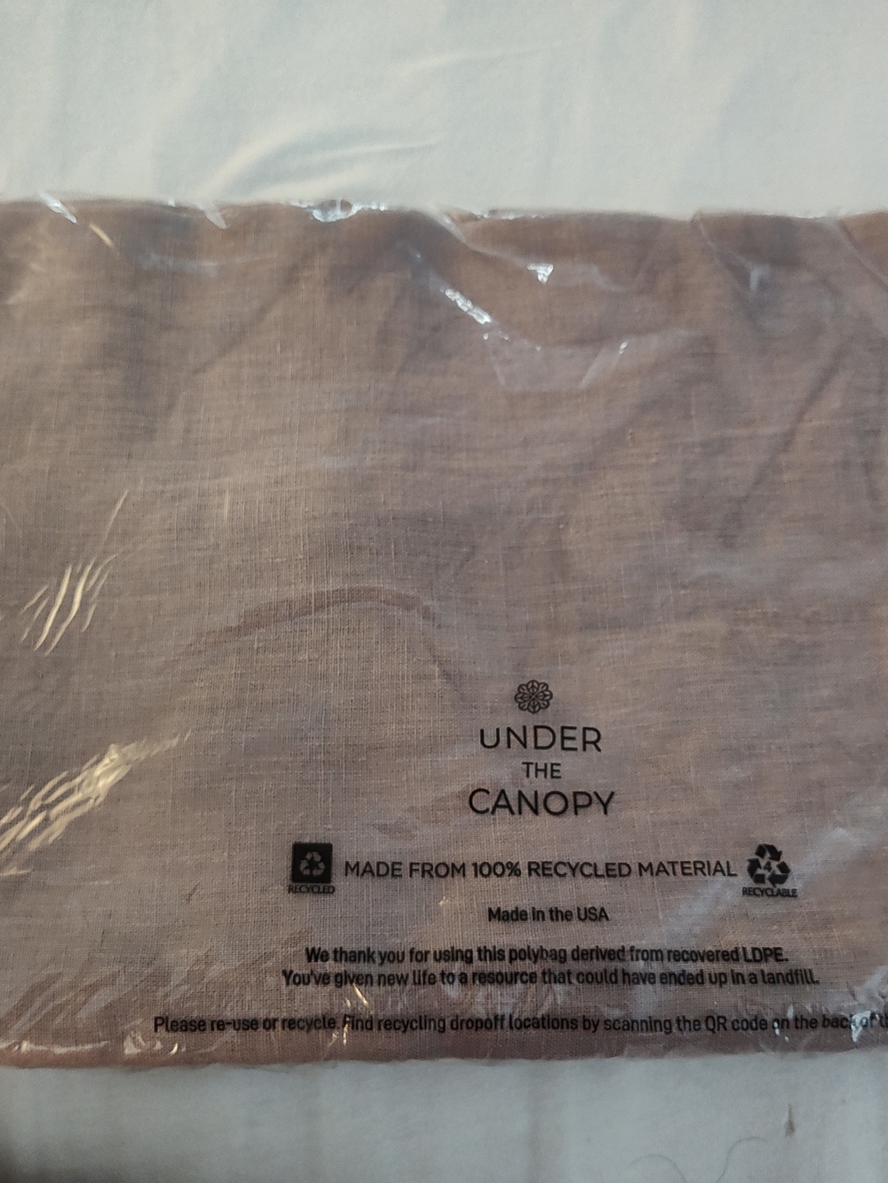 Under The Canopy Beige Table Linen - Soft Neutral Dining Cloth
